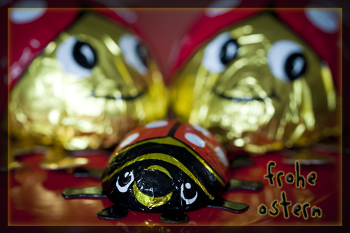 Glückskäfer zu Ostern